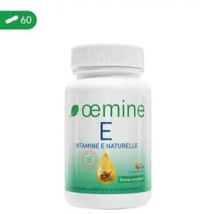 Oemine Vitamina E naturala - 60 capsule, Vitamina E - 