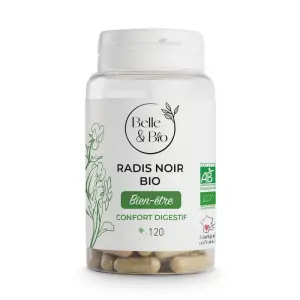 Belle&Bio Ridiche neagra Bio - Radis Noir Organic 120 Capsule - 
