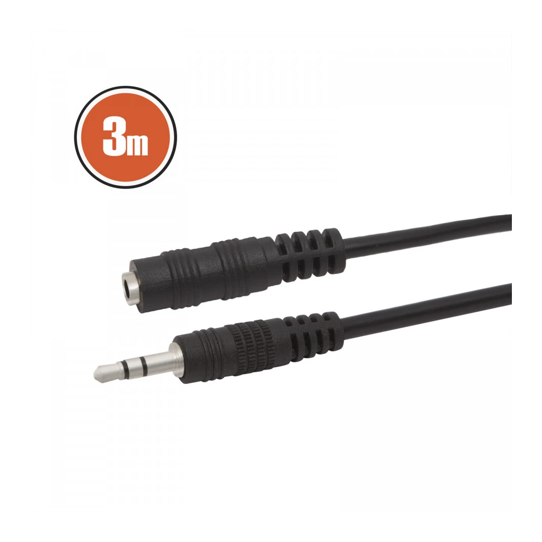 Cablu JACKfisa 3.5 JACK-soclu 3.5 JACK3,0 m - 