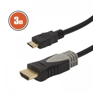 Cablu mini HDMI • 3 mcu conectoare placate cu aur - 
