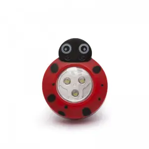 Lampă de veghe decorativă cu buton, model "Buburuză" - 