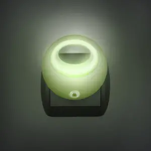Lampa de veghe cu LED si senzor de lumina - verde - 