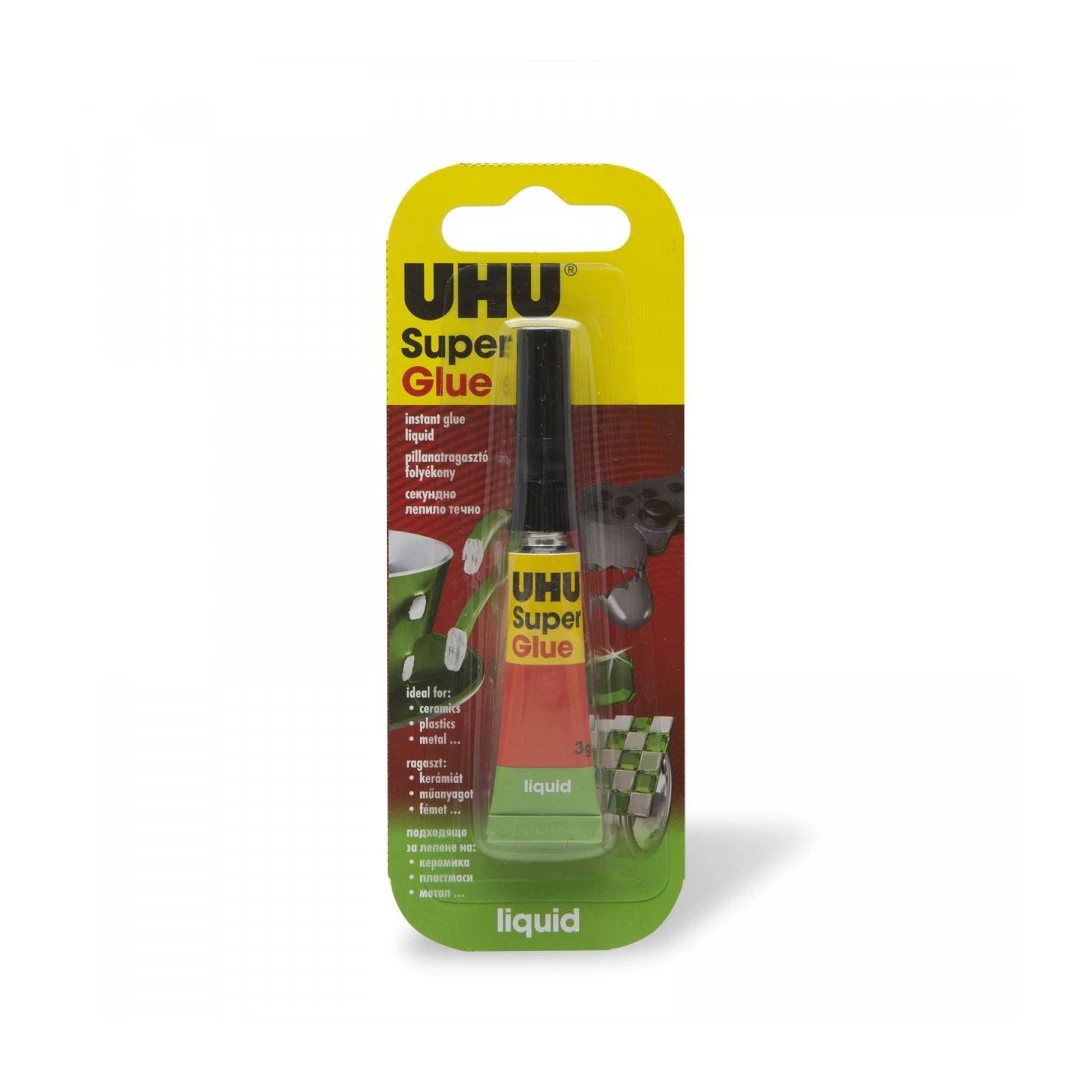 UHU Super Glue adeziv instant lichid, 3g - 