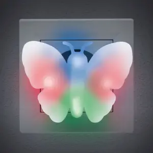 Lumină de veghe model fluture (multicolor) - 