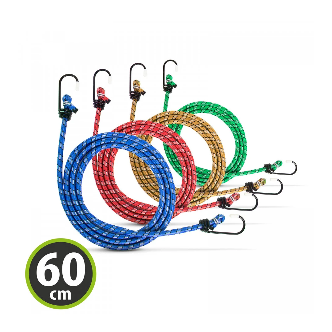 Set cordeline elastice - 4 x 60 cm - 