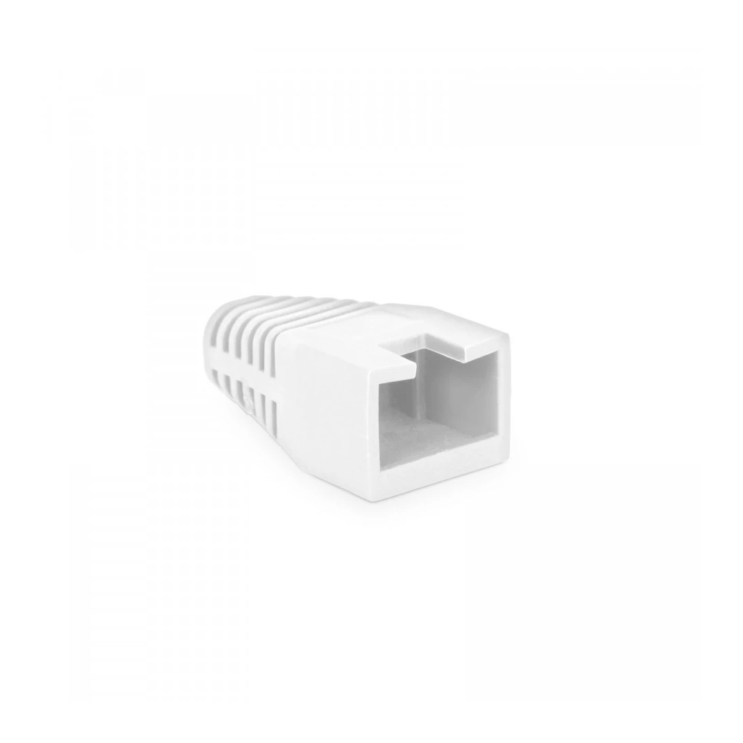 Globiz - Protector de cablu, 8P8C - alb - 100 buc./pachet - 