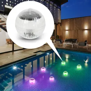 Dispozitiv iluminare solară pentru piscină - LED RGB - 10 cm - 
