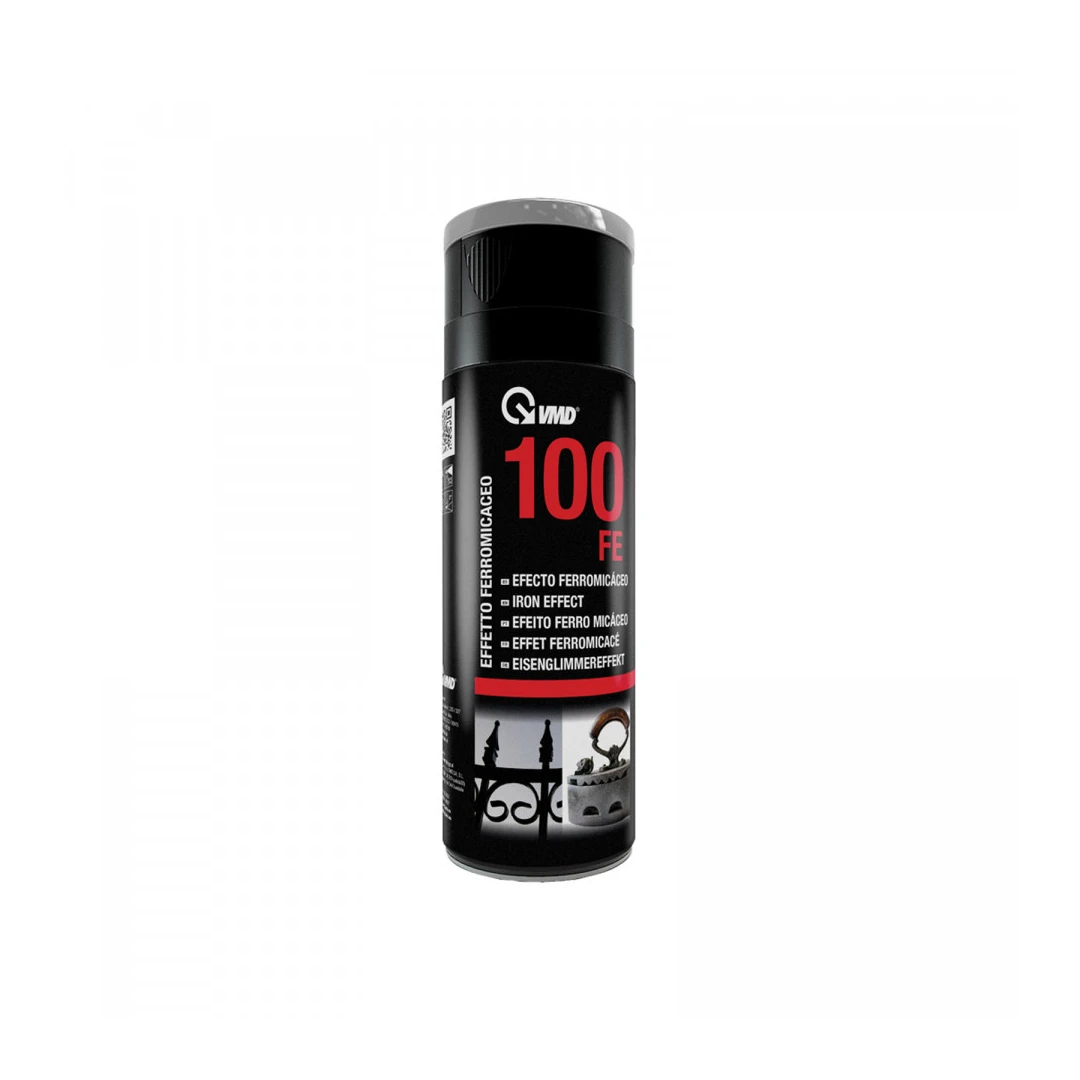 Vopsea spray pentru metale - negru lucios - 400 ml - VMD Italy - 