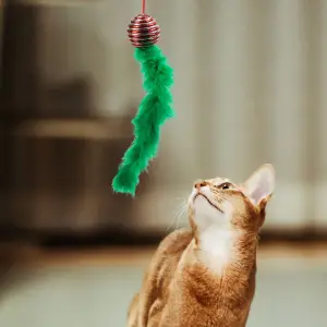 Jucărie pentru pisici - culori de Crăciun - 2 tipuri - 