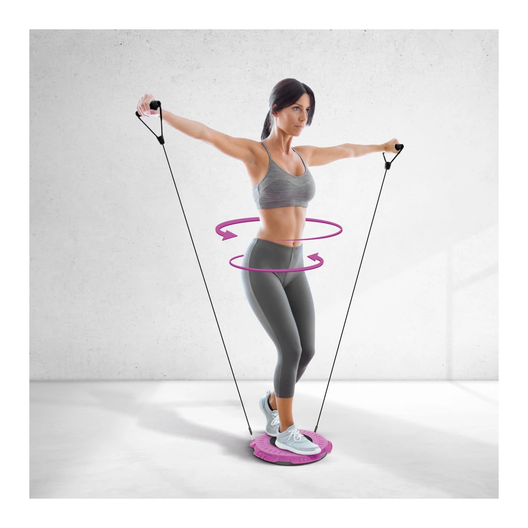Disc Twister pentru fitness - cu coardă de cauciuc - 29 cm - BEWELLO - 