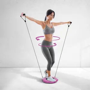 Disc Twister pentru fitness - cu coardă de cauciuc - 29 cm - BEWELLO - 