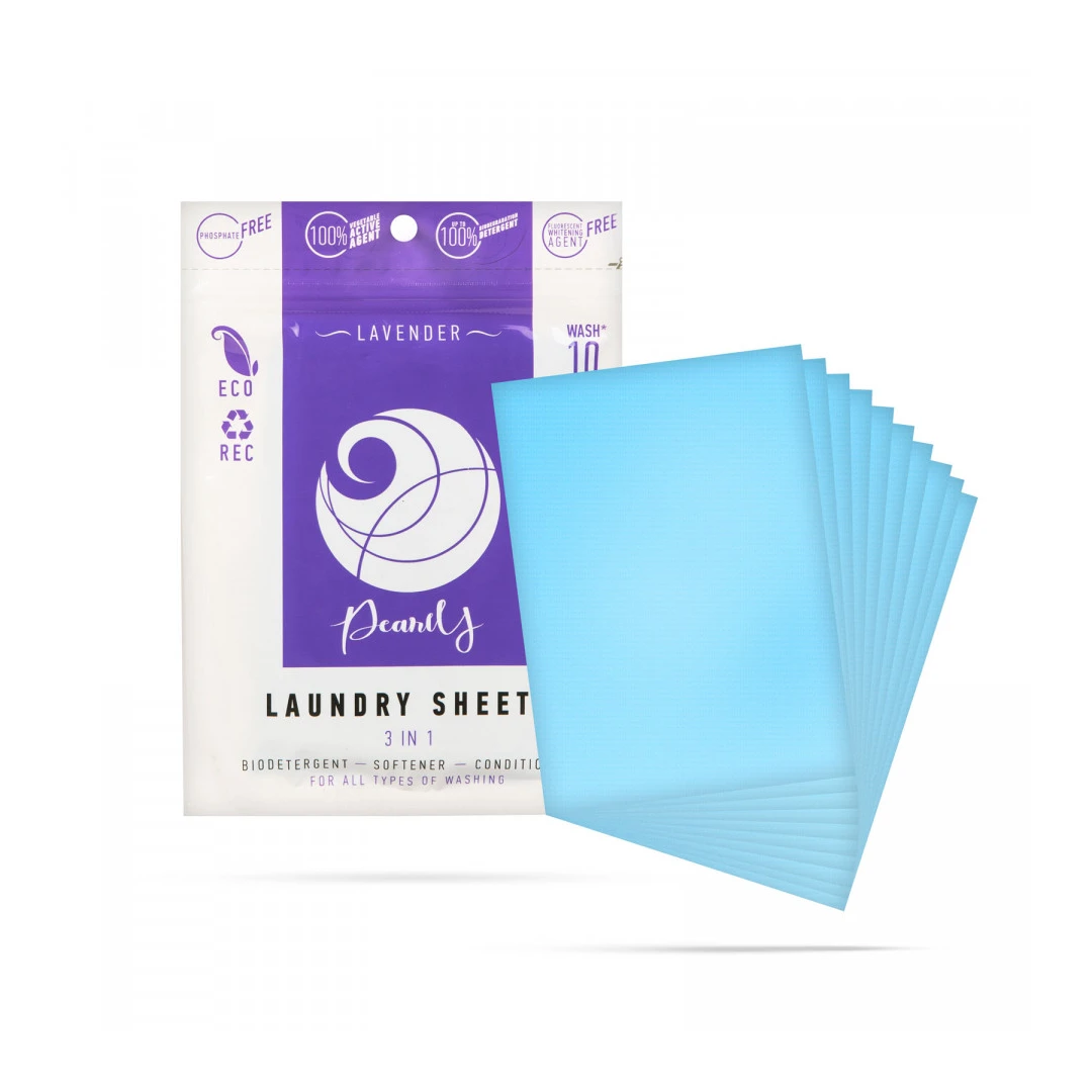 Servetele detergent solubile pentru haine albe - Lavanda - 10 buc - 