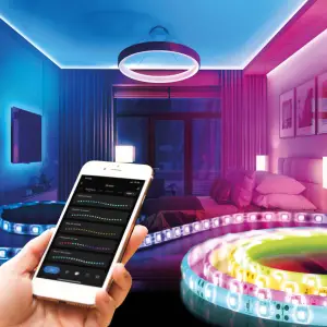 Bandă LED inteligentă RGB SMD - 30 LED-uri / m - 2 x 5 m / pachet - 