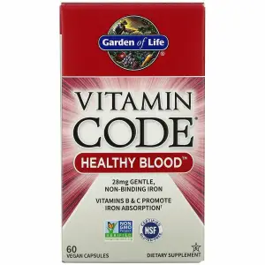 Supliment alimentar Garden of Life, Vitamin Code, Sange sanatos, 60 Capsule vegane - 