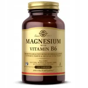 Supliment alimentar Solgar, Magneziu cu vitamina B6, 250 tablete - 