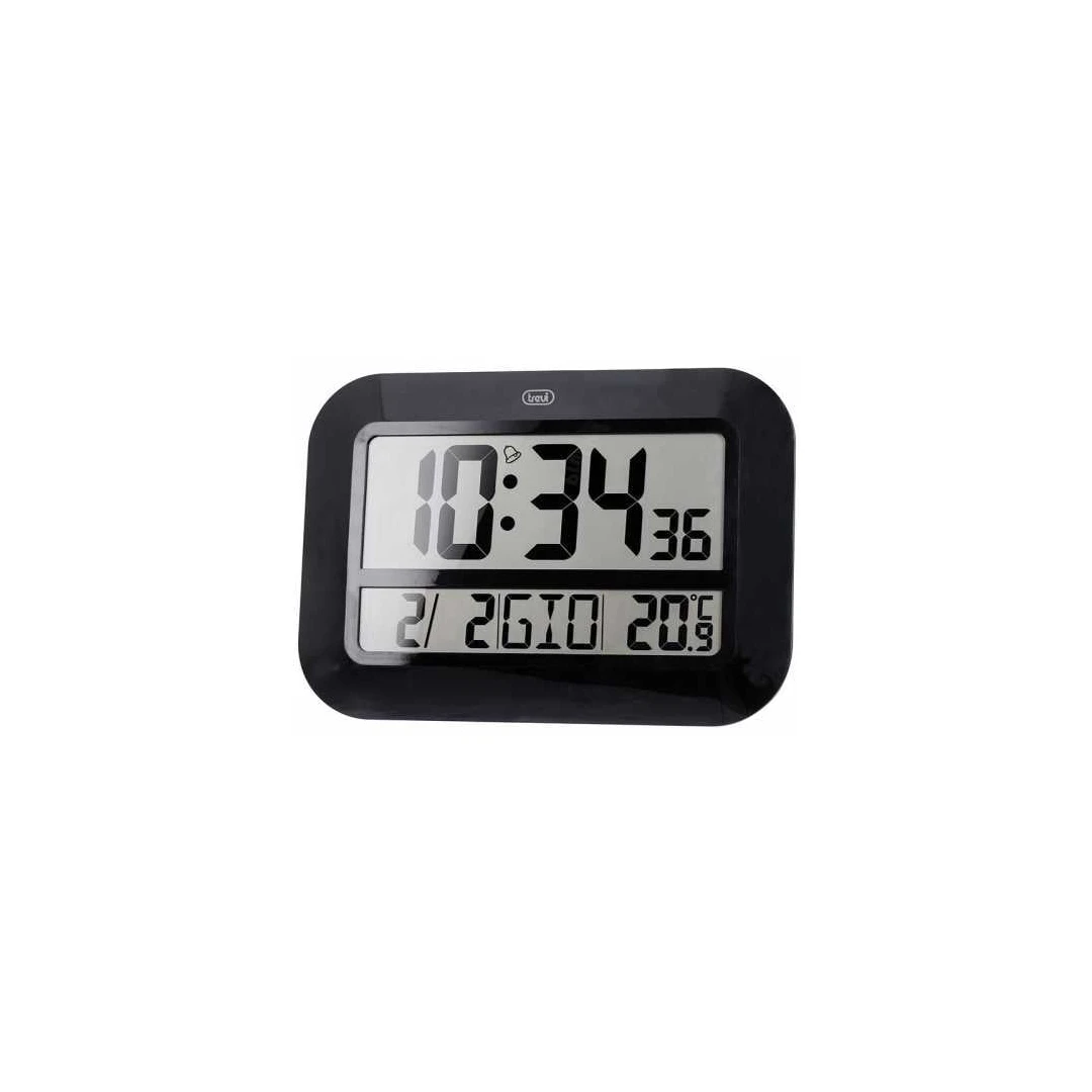 Ceas de perete digital OM 3540 D, 46cm, temperatura, calendar, negru, Trevi - 
