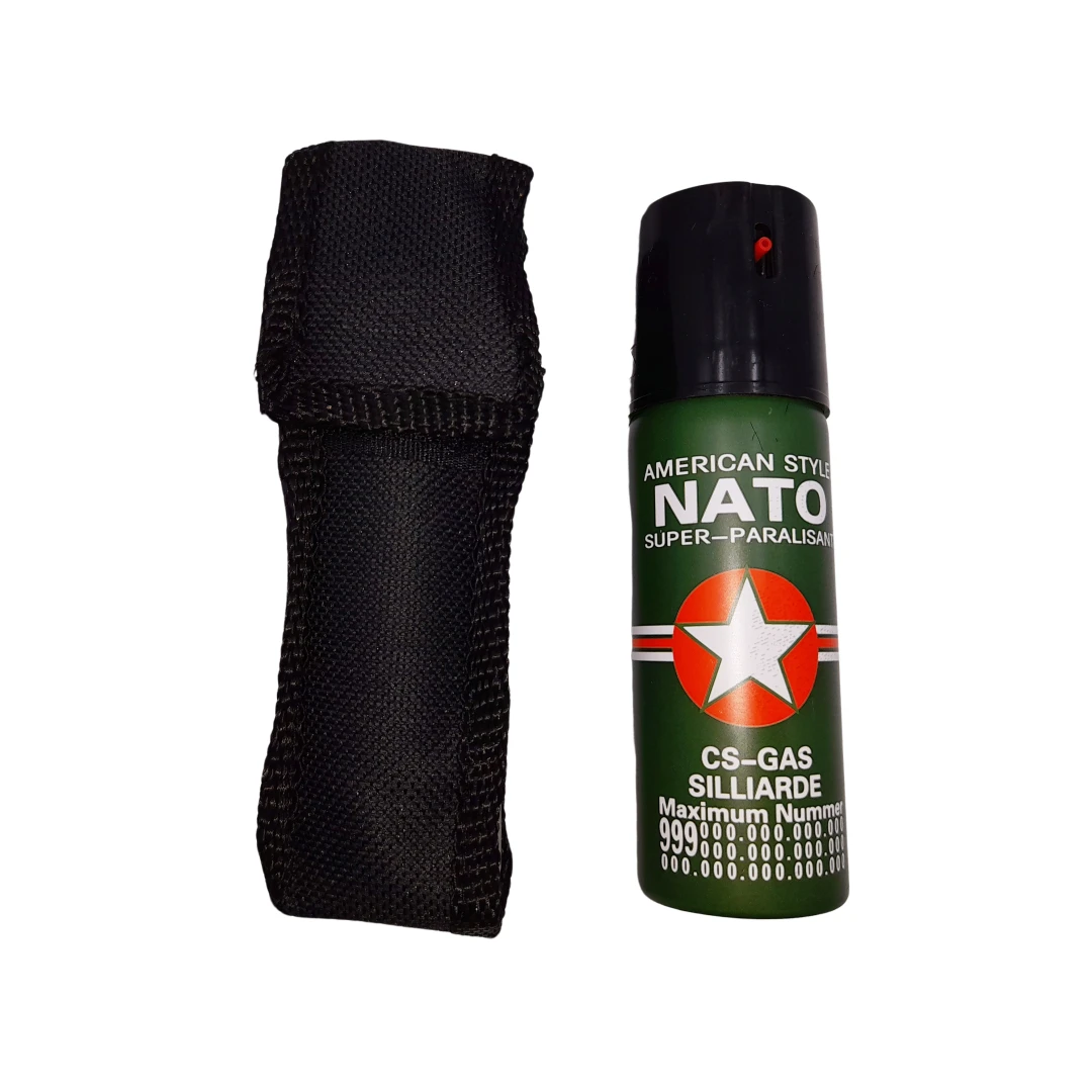 Spray cu piper IdeallStore®, Military Defense, dispersant, auto-aparare, 60 ml, verde - 