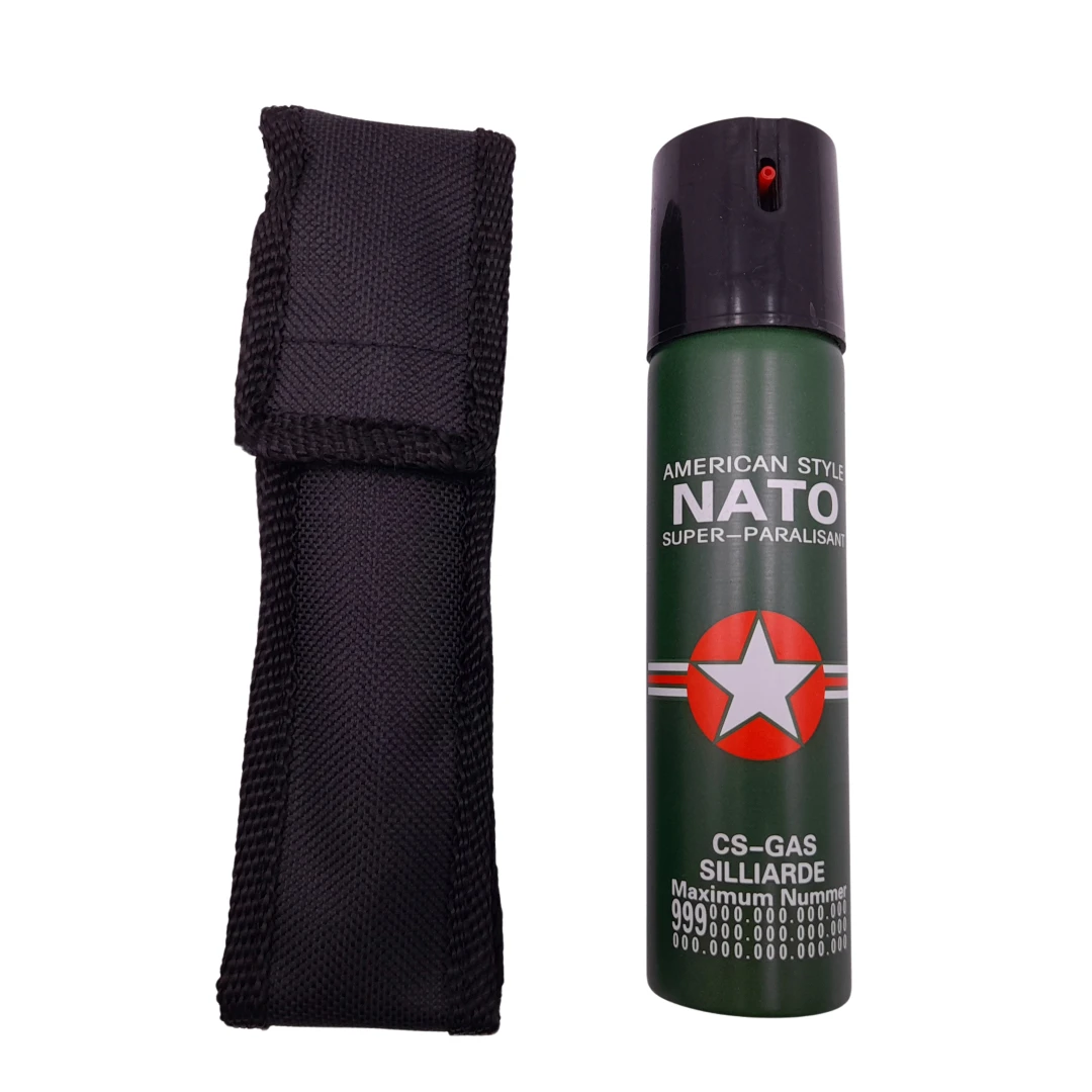 Spray cu piper IdeallStore®, Military Defense, dispersant, auto-aparare, 90 ml, verde - 