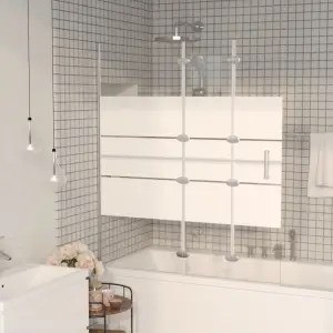 Cabină de duș pliabilă, alb, 120x140 cm, ESG - Având un design elegant, această cabină de duș pliabilă va fi cu adevărat un produs ușor de utilizat pentru baia dvs. Cadrul din aluminiu și panourile...