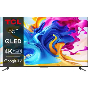Televizor TCL QLED 55C645, 139 cm, Smart Google TV, 4K Ultra HD, Clasa G - 