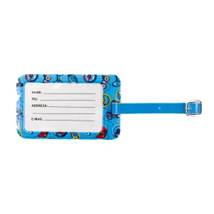 Eticheta de identificare bagaje Joystick Albastra 11X7 cm - 