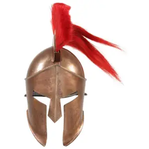 Coif războinic grec, antichizat, joc de rol, arămiu, oțel - Acest coif cu aspect antic este excelent pentru jocuri pe roluri, bal mascat, petreceri cu temă istorică, petreceri de Halloween, recuzită teatrală și...