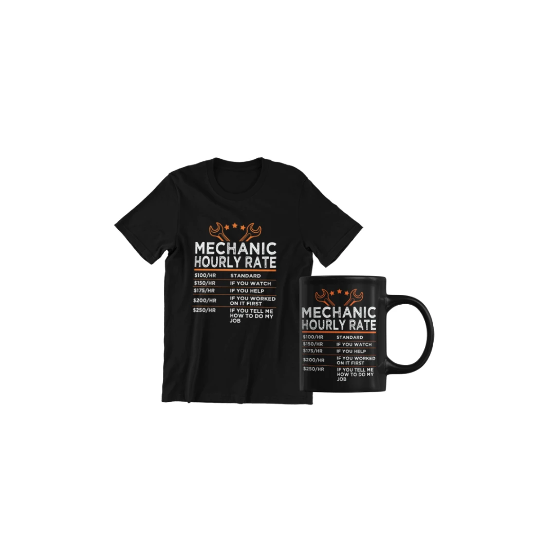 Set cadou personalizat pentru ingineri cu tricou si cana Inginer3008 Mecanichal Cost - 