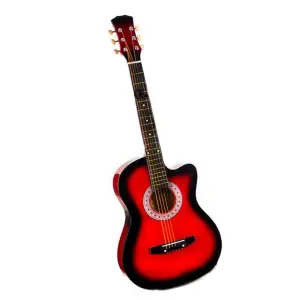 Chitara clasica din lemn IdeallStore®, marime 4/4, True Sound, 95 cm, rosie - 
