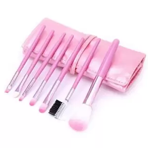 Kit Make-up Set 7 pensule machiaj Cosmetic - Make-up Profesional Pink + Pensula Machiaj - 