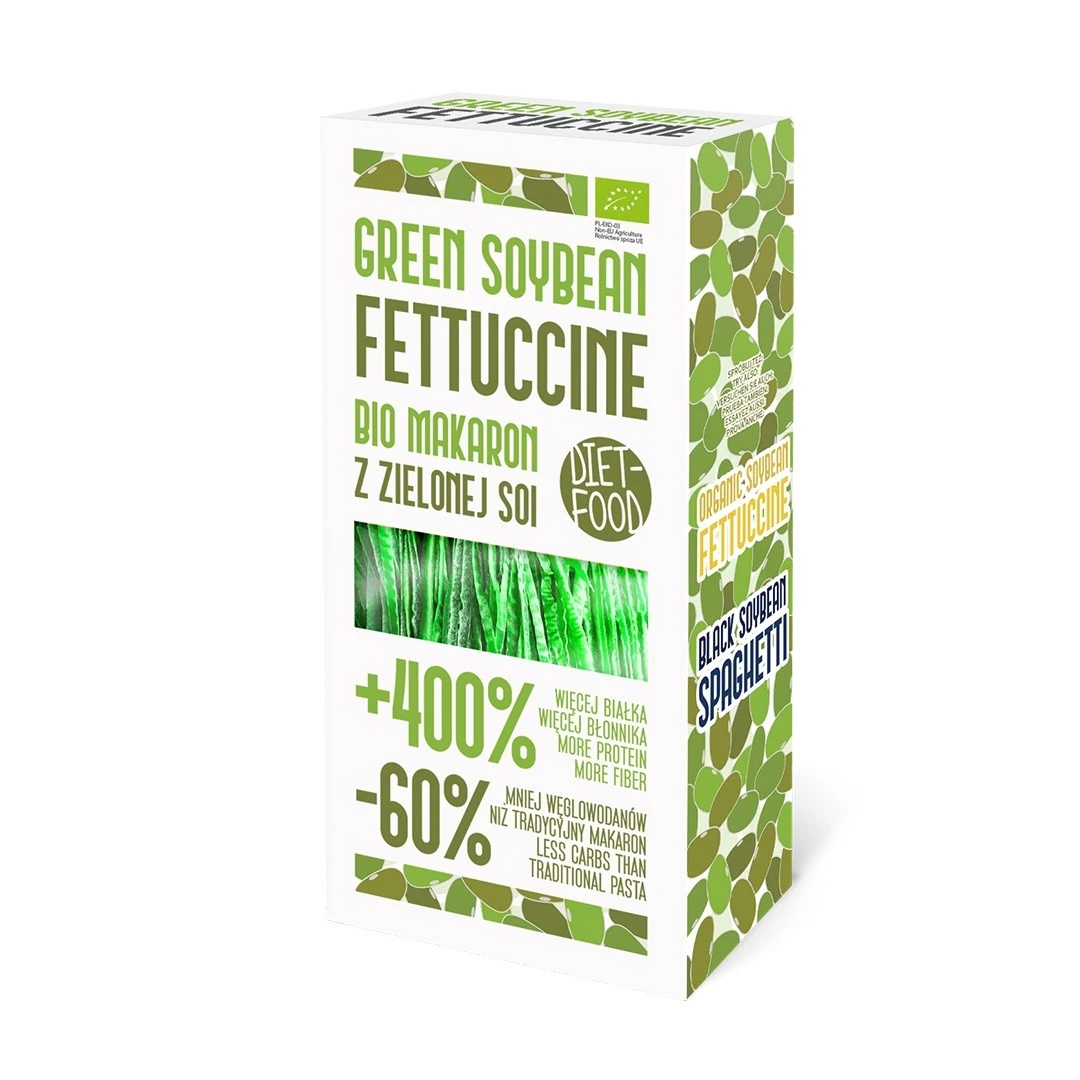 Paste bio Fettuccine din soia verde 200g - 