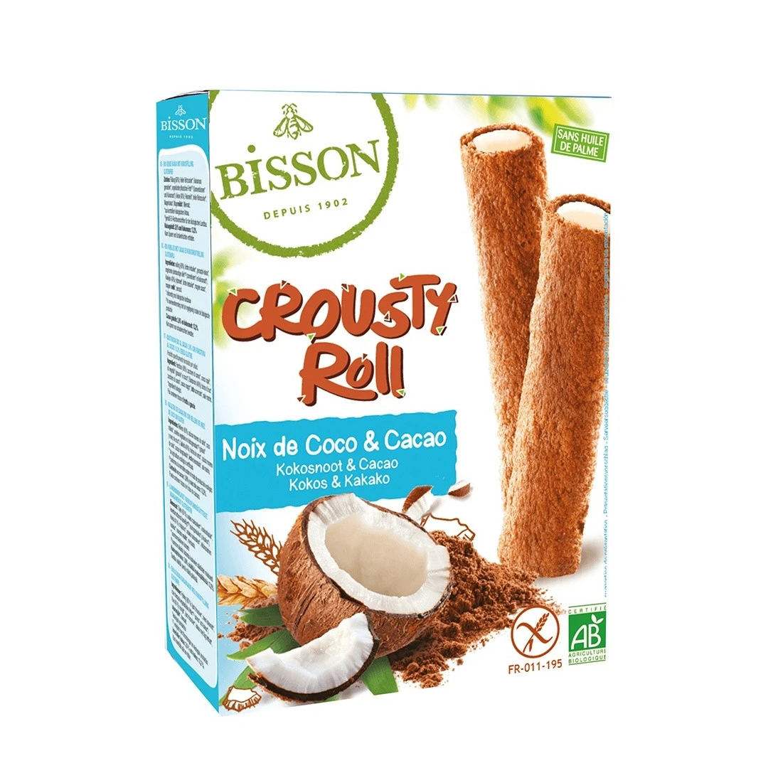 Crousty Roll cu cacao și cocos - fara gluten 125g - 