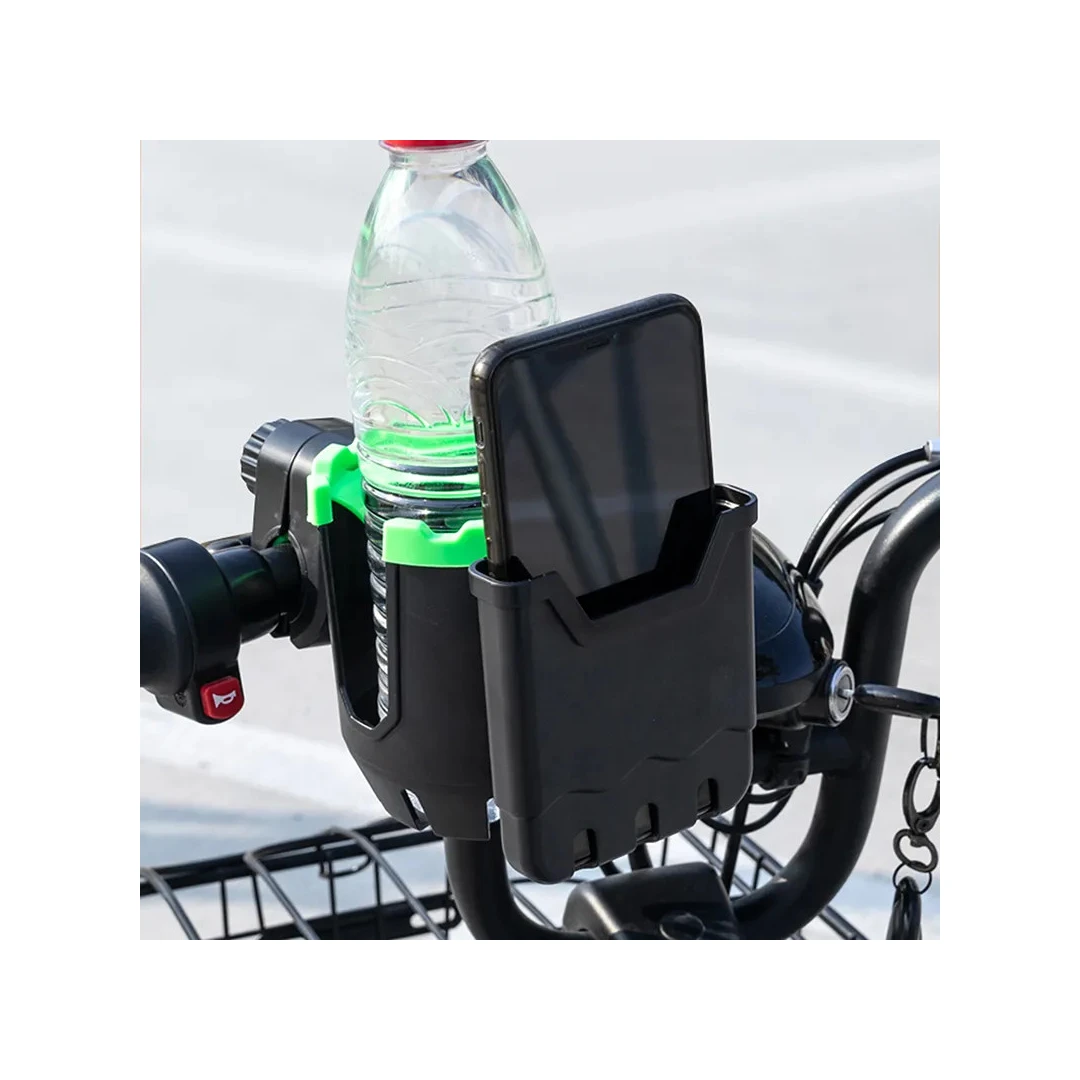 Suport 2-IN-1 pentru telefon si sticla de apa, montaj pe motocicleta, - 