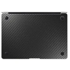 Folie Skin pentru APPLE MacBook Pro 13 inch M1 2021, carbon negru, spate - 