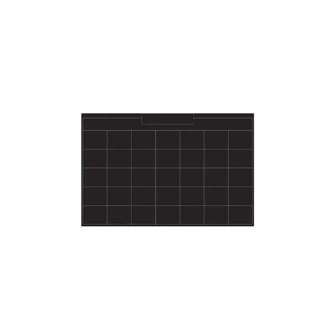 Tabla Scolara sub Forma de Autocolant pentru Scris cu Creta, Planificare activitati, Neagra, 58 x 40 cm - 