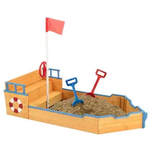 Lada de nisip in forma de nava pirat. cu volan si steag - 