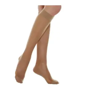 Ciorapi elastici compresie medie, Relaxsan, pana la genunchi, Bej, 4 - 