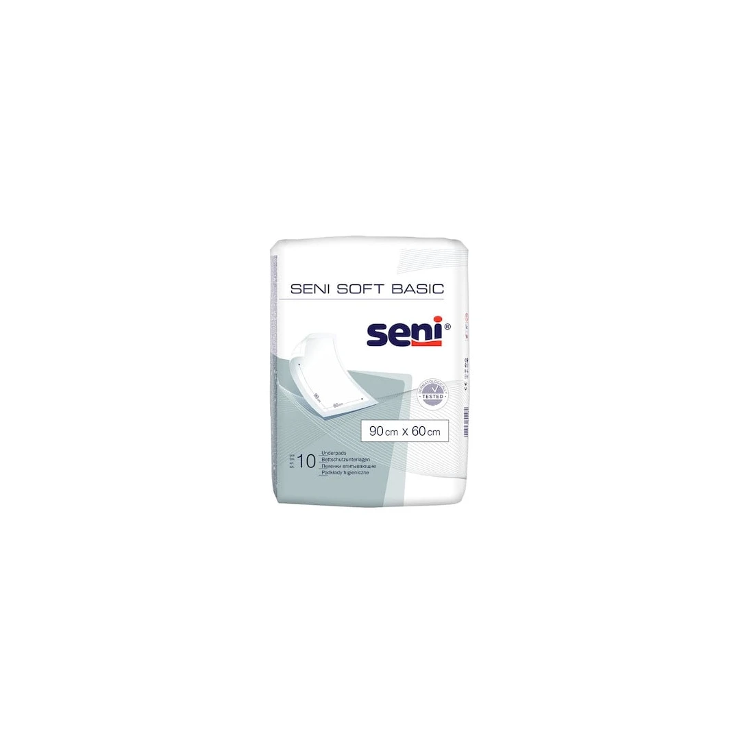 Aleze igienice de protectie Seni Soft Basic 90x60cm 10buc - 