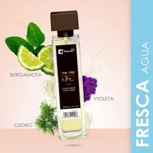 Parfum Iap Pharma Nr.55 - O aromă curată și proaspătă foarte citrice. Un parfum foarte acvatic în aromele proaspete care evocă marea și te fac să simți pe piele umiditatea și briza proaspătă. Bucură-te de cele mai bune esențe care te fac să te simți special. Apa de parfum Cantitate : 150 ml Familia Olfactiva: FRESH NOTA DE VARF: BERGAMOTA NOTA DE INIMA: VIOLET NOTA DE BAZA: CEDRU Acest parfum este confundat adesea cu Acqua di Giò ( Armani), dar acesta este un miros original Pharma iap parfums.