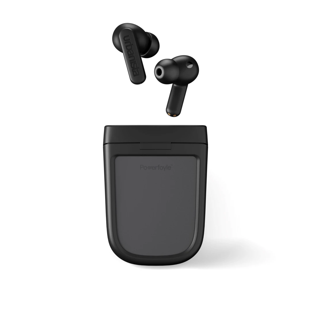Casti audio In-Ear Urbanista Phoenix, True Wireless, incarcare solara/USB-C, Bluetooth 5.2, Microfon, aplicatie mobila, ANC, IPX4, redare pana la 8 ore, negru - 
