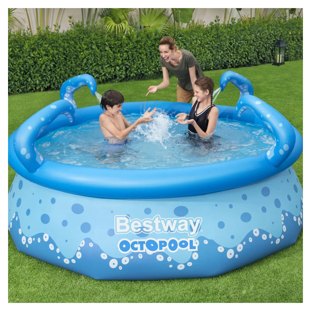 Bestway Piscină Easy Set "OctoPool", 274x76 cm - Distrați-vă de minune în curtea dvs., împreună cu familia și prietenii, în această piscină gonflabilă Easy Set OctoPool, de la Bestway!  Această pisci...