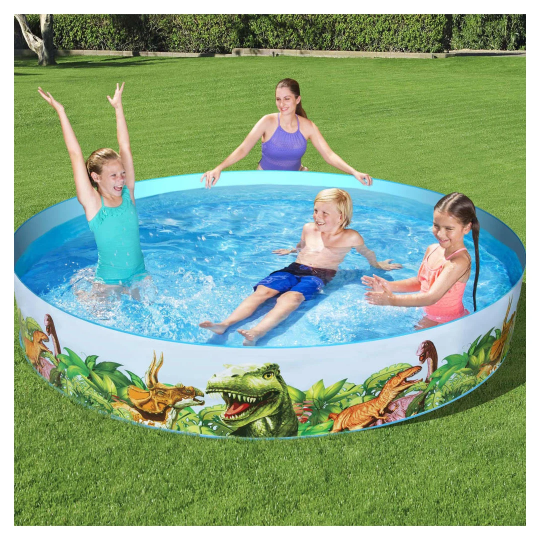 Bestway Piscină Dinosaur Fill'N Fun - Cu această uimitoare piscină Dinosaur Fill'N Fun de la Bestway amplasată în grădină sau în curtea din spate, copiii dvs. vor avea parte de distracție...