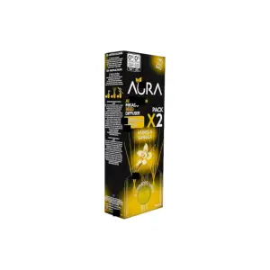 Set 2 odorizante camera 0% alcool Aura, Vanilie 2 x 30 ml - 