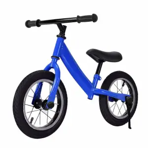 Bicicleta fara pedale, cu sa si ghidon reglabil, albastru - Bicicleta fara pedale, cu sa si ghidon reglabil, albastru