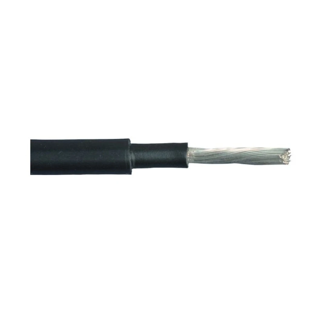 Cablu solar PV 1X4 mm, negru, rola 100 metri - 