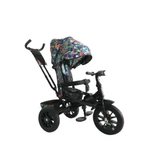Tricicleta 5099 cu pozitie de somn, scaun reversibil, roti din cauciuc, far cu - Tricicleta 5099 cu pozitie de somn, scaun reversibil, roti din cauciuc
