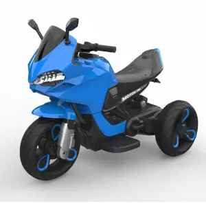 Motocicleta electrica copii ,cu autonomie de 15 ore, 2-4 ani, CWT, albastru - 