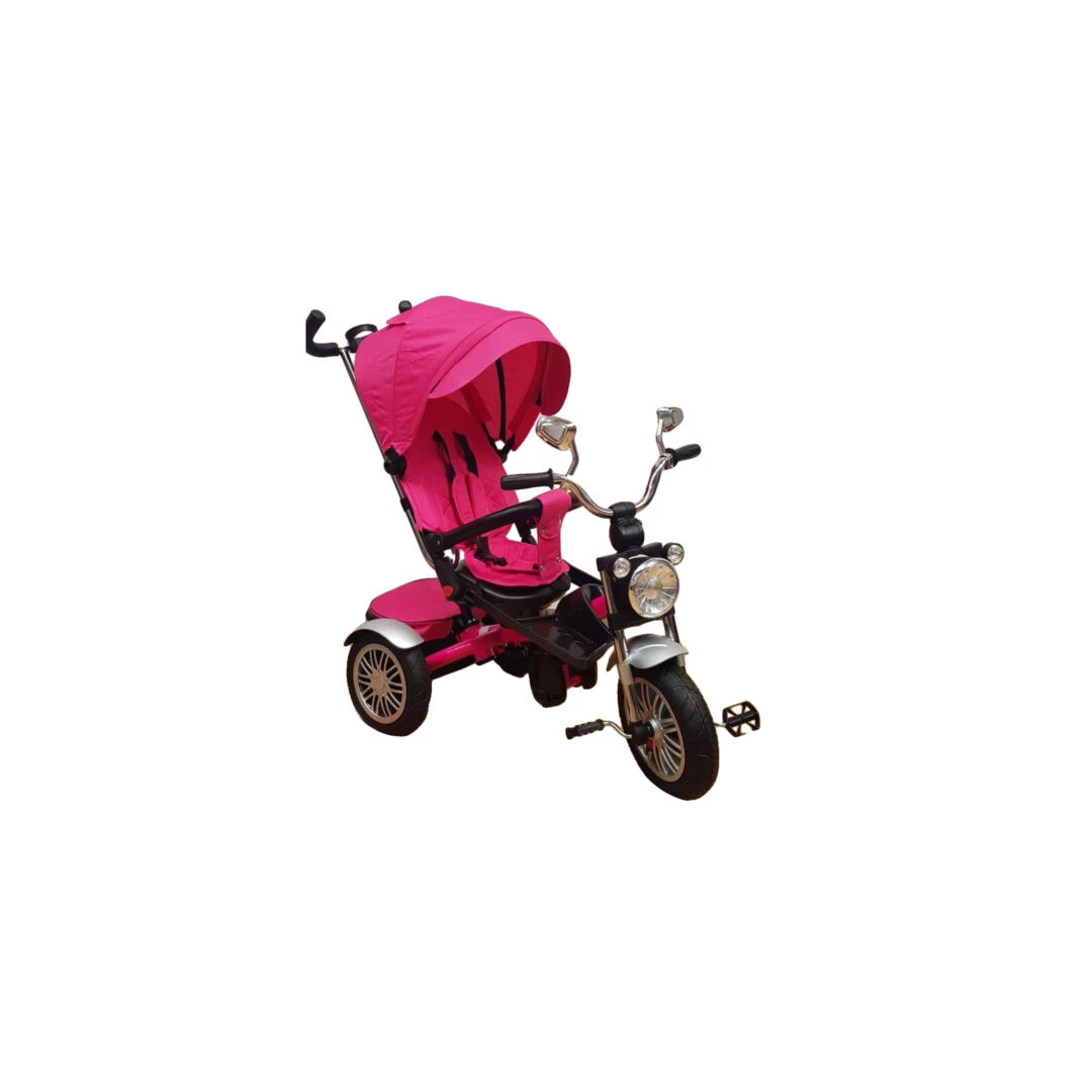 Tricicleta copii, cu scaun rotativ, pozitie de somn si roti cauciuc, max 25 kg, - Tricicleta copii, cu scaun rotativ, pozitie de somn si roti cauciuc, max 25 kg
