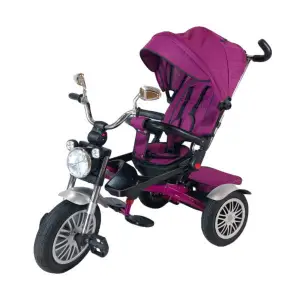 Tricicleta copii, cu scaun rotativ, pozitie de somn si roti cauciuc, max 25 kg, - Tricicleta copii, cu scaun rotativ, pozitie de somn si roti cauciuc, max 25 kg