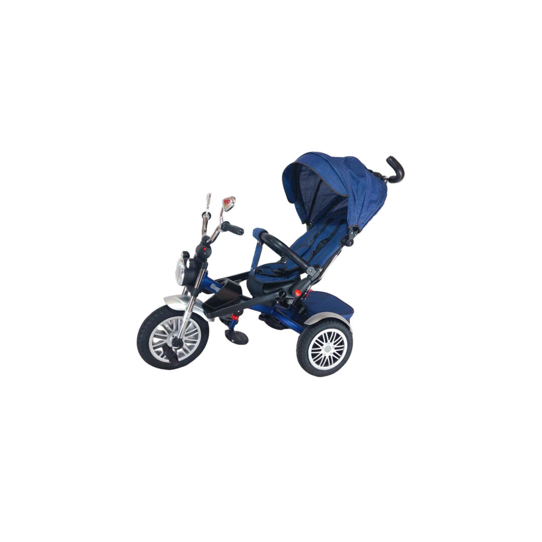 Tricicleta copii, cu scaun rotativ, pozitie de somn si roti cauciuc, max 25 kg, - Tricicleta copii, cu scaun rotativ, pozitie de somn si roti cauciuc, max 25 kg,