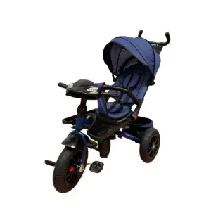 Tricicleta copii, evolutiva, 8 luni+,, pozitie de somn si roti cauciuc, D02, - Tricicleta copii, evolutiva, 8 luni+,, pozitie de somn si roti cauciuc